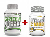 Akcia: Green Coffee + Vitamin C Zadarmo - Biotech USA 120 kaps. + 30 tbl.