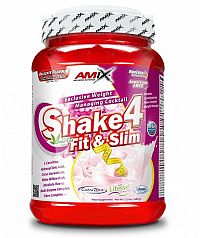 Akcia: Shake 4 Fit & Slim + CarniLine Zadarmo - Amix 1000 g + 480 ml  Čokoláda