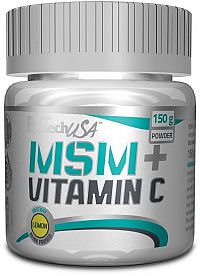 MSM + Vitamin C - Biotech USA 150 g Citrón