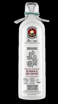 Babička Agafa- WHITE AGAFIA Lopúchový šampón pre všetky typy vlasov- Sila a žiarivosť- 280ml