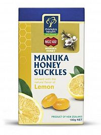 Manuka Health Pastilky z Manuka medu MGO™ 400+ s citrónovou príchuťou, 100g