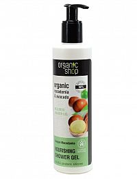 Organic Shop- Vyživujúci organický sprchový gél z makadamiových orechov- 280ml