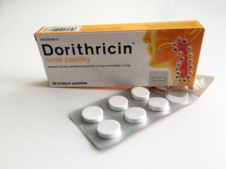 Dorithricin lokálne antibiotikum na cmúľanie