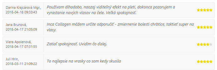 Inca Collagen - skúsenosti a recenzie