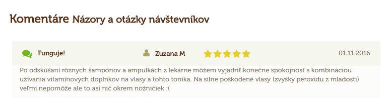 Recenzie a skúsenosti s vlasovým tonikom Havlík apoteka